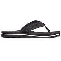 Tommy Hilfiger Logo Webbing Flip Flop - Black