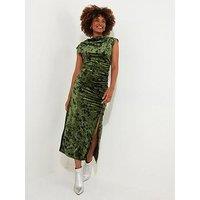 Joe Browns Daria Velour Dress - Green