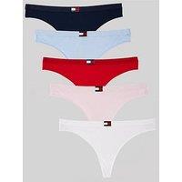 Tommy Hilfiger 5 Pack Heritage Thong - Blue