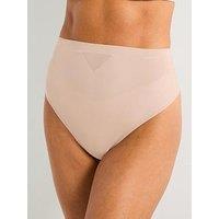 Calvin Klein Sculpted Firm Mesh Thong - Brown