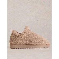 White Stuff Borg Slipper Bootie - Beige