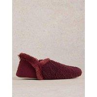 White Stuff Reya Closed Back Slipper - Red