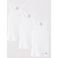 Calvin Klein 3 Pack Scoop Neck Cotton Tank Top - White