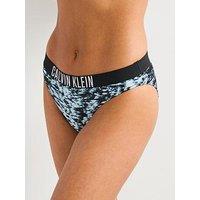 Calvin Klein Marble Print Bikini Brief - Black