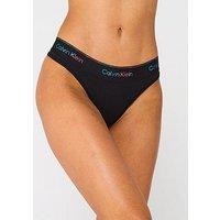 Calvin Klein Icon Cotton Pride Thong - Black