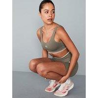 P.E Nation Women'S Training Restore Seamless Scoop Bra - Khaki