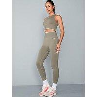 P.E Nation Womens Training Restore Seamless Tights - Khaki