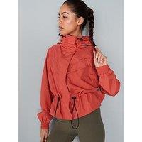 P.E Nation Womens Training Shelter Jacket - Red