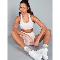 P.E Nation Womens Training Restore Seamless Sports Bra - Pink