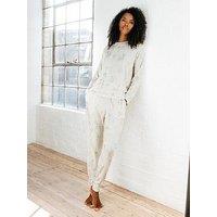 Chelsea Peers Long Sleeve Crew Neck Set - Poly - Off White