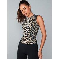 P.E Nation Womens Training Foundation Muscle Tank - Leopard Print