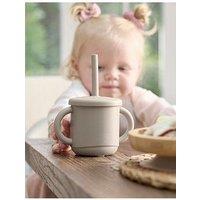 Mamas & Papas Silicone Sippy Cup / Snack Pot - Truffle