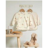 Mamas & Papas 2 Pack Long Sleeve Messy Bib - Bonjour Bebe