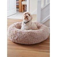 Zoon Calming Fur Bed - Stone - Medium