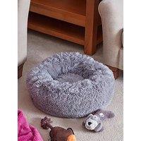 Zoon Calming Fur Bed - Grey - Medium