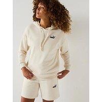 Puma Womens Short Hooded Sweat Suit 7 - Grey - Beige
