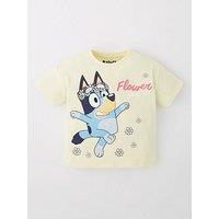 Bluey Flower Short Sleeve T-Shirt - Yellow