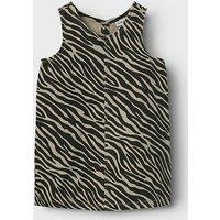 Name It Mini Girls Zebra Print Dress - Black