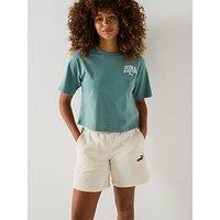 Puma Womens Class Crop Tee - Green Moon
