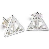 Harry Potter Sterling Silver Deathly Hallows Stud Earrings