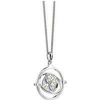 Harry Potter Sterling Silver Time Turner Necklace With Crystals