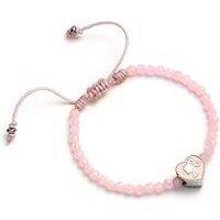 Barbie Pink Bead Friendship Bracelet With Heart Shaped Bead