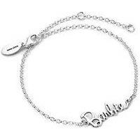 Barbie Sterling Silver Name Logo Bracelet