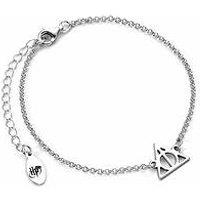 Harry Potter Sterling Silver Deathly Hallows Charm Bracelet
