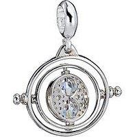 Harry Potter Sterling Silver Time Turner Slider Charm With Crystals