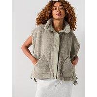 Fp Movement Womens Training Scout It Out Fleece Gilet - Green