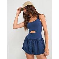 Fp Movement Womens Running Righteous Runsie - Navy