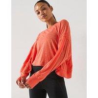 Fp Movement Womens Training My Time Long Sleeve Top - Orange