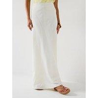 V By Very Linen Asym Maxi Skirt