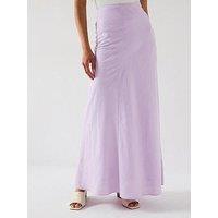V By Very Linen Asym Maxi Skirt
