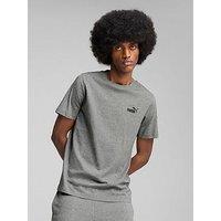 Puma Mens Essential Small No 1 Logo Tee - Grey