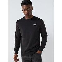 Puma Mens Essential Small No 1 Logo Crew - Puma Black