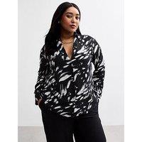 New Look Black Abstract Shirt - Print