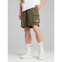 Puma Men'S Essential No 1 Logo 9 Inch Woven Cargo Shorts - Green