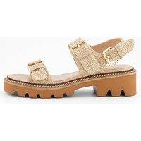 V By Very Raffia Chunky Buckle Sandal