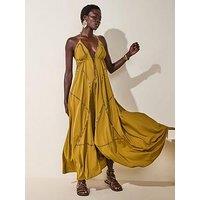 V By Very Embellished Maxi Dress - Olive
