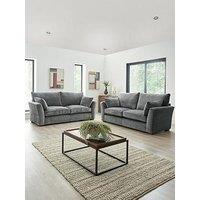 Very Home Strata 3 + 2 Seater Fabric Sofa Set (Buy & Save!)