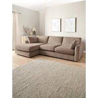 Very Home Monte Carlo Fabric Left Hand Corner Chaise Sofa