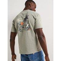 Very Man Relaxed Fit Mexico Back Print T-Shirt - Sage
