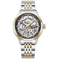 Roamer Swiss Made Competence Skeleton Iv Automatic Watch With Gold Ip Stainless Steel Case And Bracelet