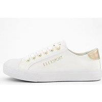 Elle Sport P Canvas Lace Up Trainer - Gold