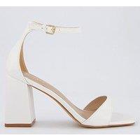 Raid Wide Fit Niya Sandals - Heel - White