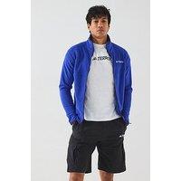 Adidas Terrex Mens Mountain Full Zip Fleece - Blue