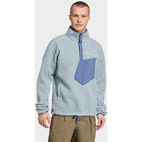 Adidas Terrex Mens Xpl Pile Snap Fleece- Light Blue