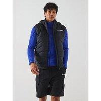 Adidas Terrex Mens Mountain Insulated Hooded Vest - Black