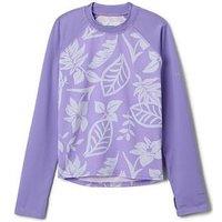 Columbia Kids Unisex Sandy Shores Printed Long Sleeve Sunguard - Purple